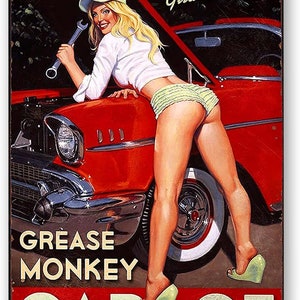 Funny Aluminum Sign Man Cave Garage Decor