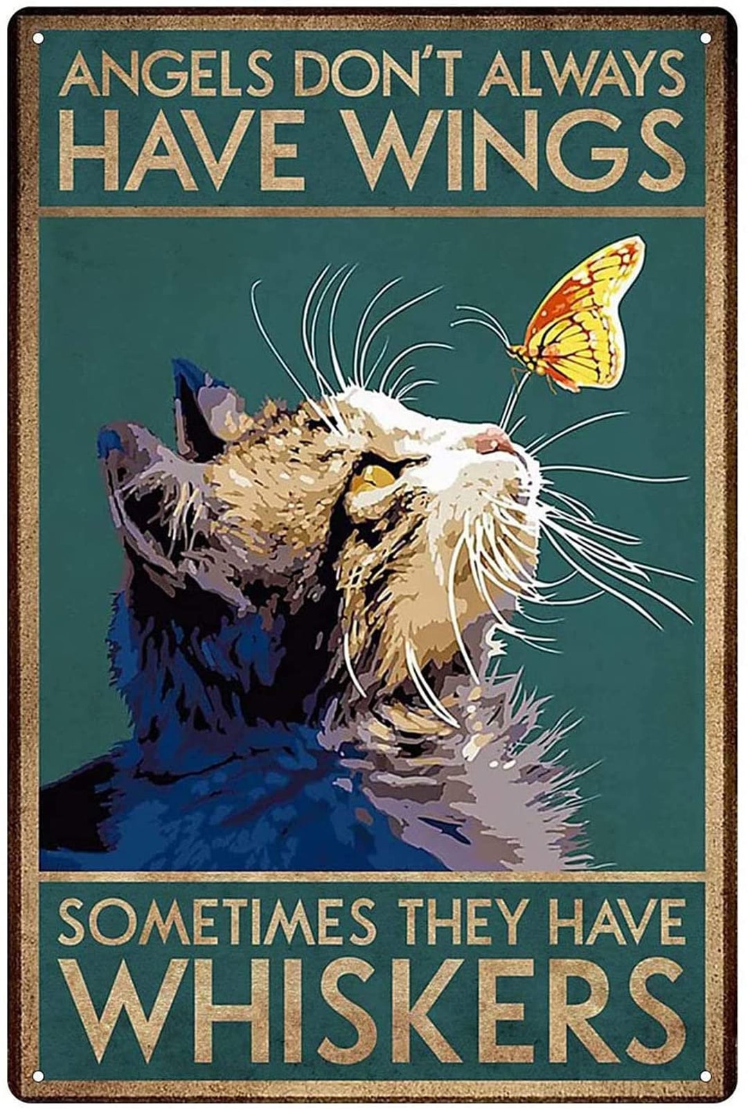 Funny Cat Pictures Wall Decor Cat Sign Cat Lover Gifts,  I Do What I Want, 8 x 12 Inch