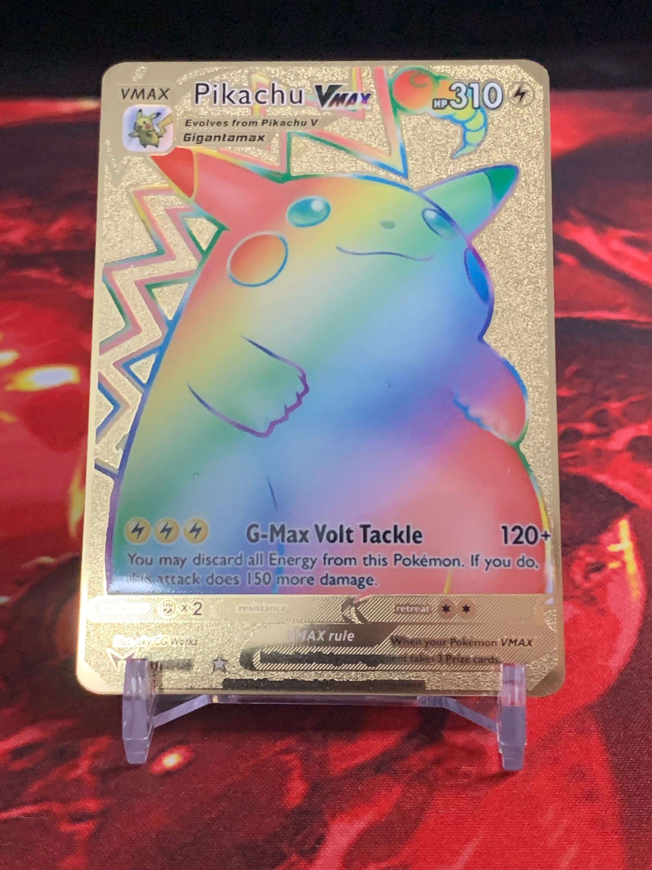 Mavin  GX EX custom card vmax dynamax Mega Pokemon Shadow Shiny Gengar And  & Charizard