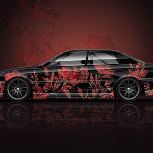 Traditional Floral Livery ~ Decal, Motorsport Livery, Digital Download File, Vehicle Wrap