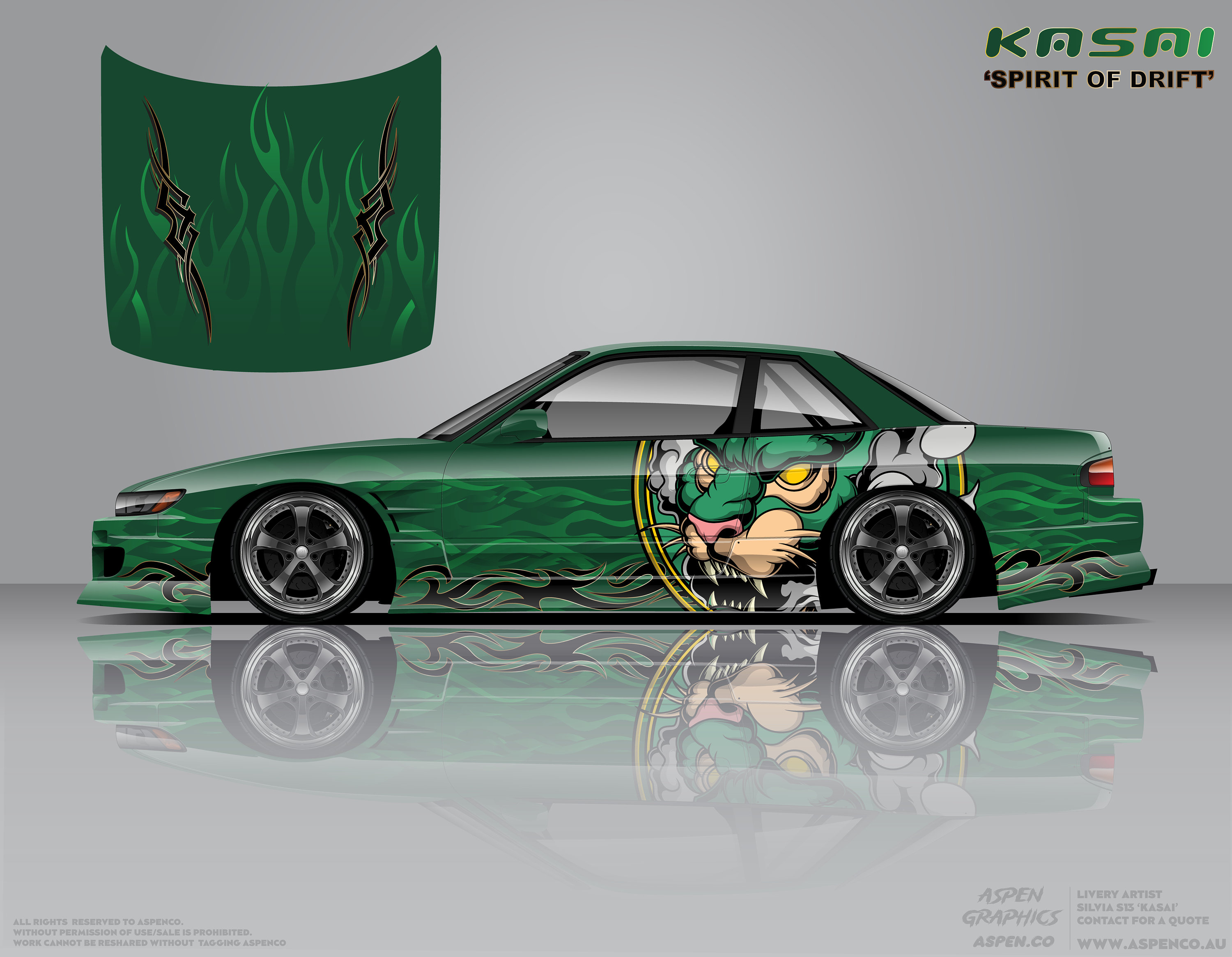Kasai Drift Livery ~ Decal, Motorsport Livery, Digital