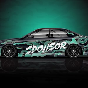 Sea Moss Drift Livery Design - Motorsport Livery, Car decal, Vehicle wrap, Sticker, Livery design
