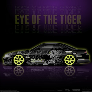 Eye of the Tiger Drift Livery ~ Motorsport livery, Decal, Motorsport Livery, Digital Download File, Vehicle Wrap