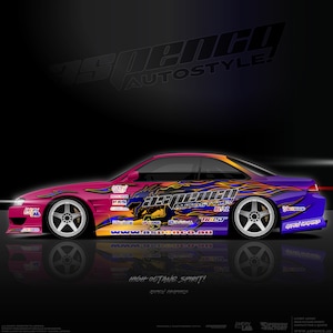 High Octane Spirit Drift Livery ~ Decal, Japanese Motorsport Livery, Digital Download File, Vehicle Wrap, Wrap Template