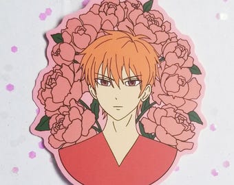 Pegatinas de cesta de frutas Tohru Yuki Kyo Fan art Shoujo Manga Anime Regalo