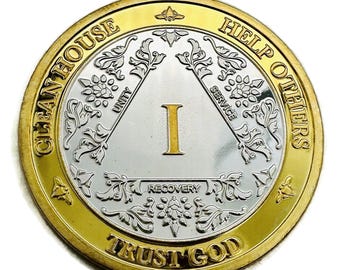 1 to 50 Year 40mm Gold & Silver AA Medallions - Bi-Plate Fancy Chips/Coins