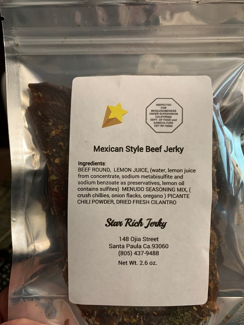 Mexican Style Beef Jerky Etsy