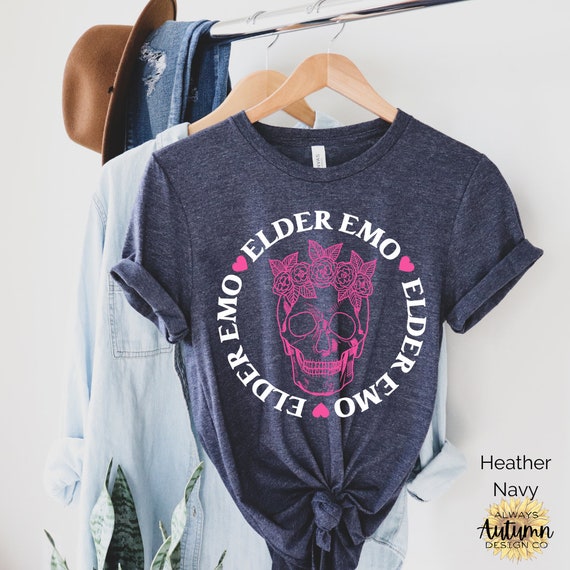 Elder Emo Skull // Elder Emo T Shirt // Emo Gift Idea - Etsy