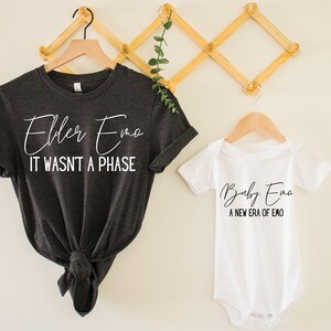 Emo Mama + Mini | Emo Matching Shirts | It Wasn&#39;t a Phase | Mother Baby Shirts | Mommy & Me | Mother&#39;s Day