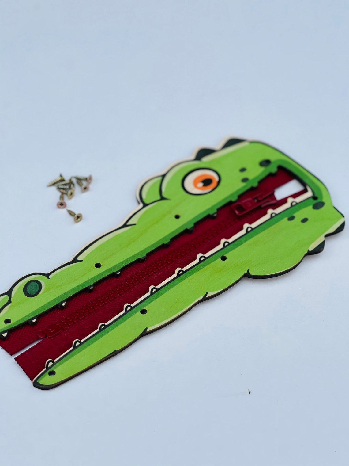 Monläurd® Crocodile Montessori Busy Board, Sensory Board,Educational Toys, Activity Cube, Wall Toys, Daycare Furniture, Playroom Furniture, Boys And Girls 6 M - View #10