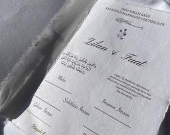 Islamic Marriage Certificate