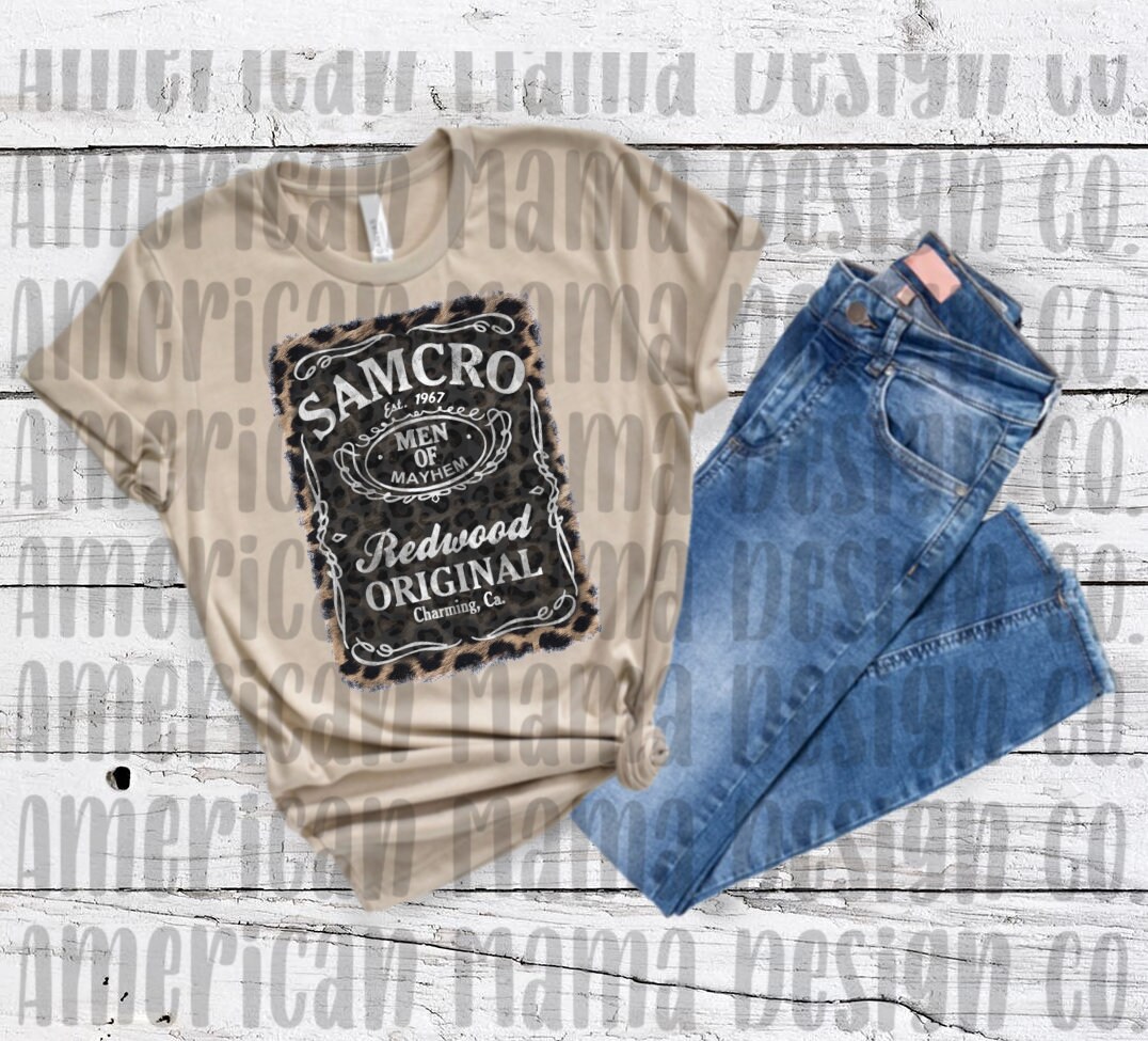 SAMCRO Leopard Sons of Anarchy Sublimation Digital Design - Etsy Finland