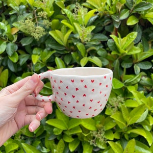 Handmade Ceramic Mug | Ceramic Heart Mug