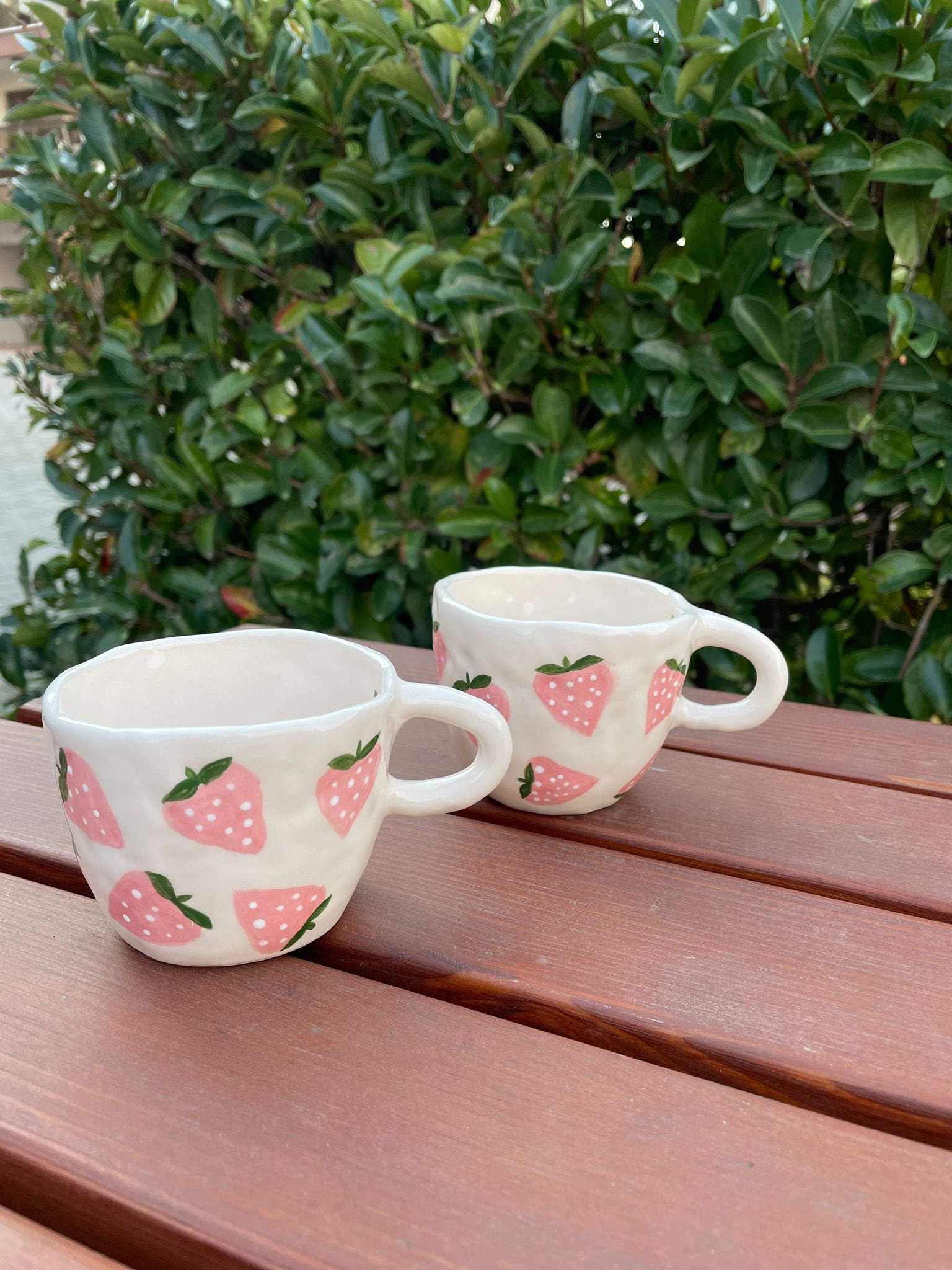 Cute Pastel Pink Aesthetic Strawberry Pattern Coffee Mug for Sale by  noryushi
