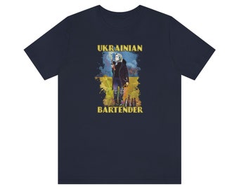 Ukrainischer Barkeeper (Original), Unisex Jersey Kurzarm T-Shirt