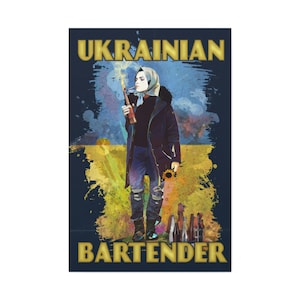 Ukrainian Bartender (Original): Keep Ukraine Free