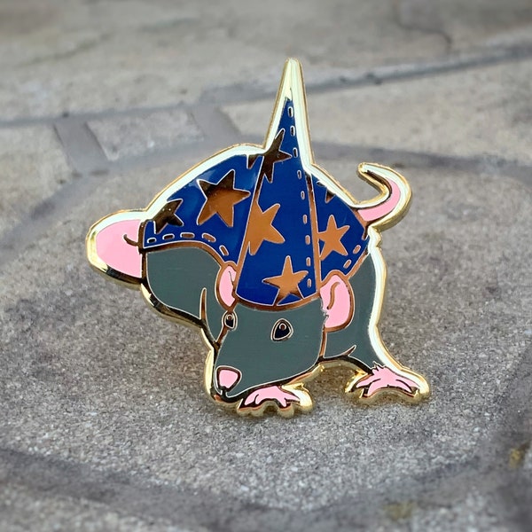 Wizard Rat Enamel Pin