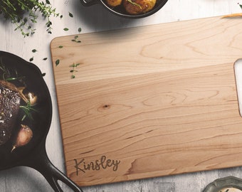 Personalized Cutting Board - Maple Wood  | Personalized Name | Custom Cutting Board | Christmas Gift | Birthday Gift | Mother's Day Gift