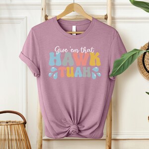 Hawk Tuah T-Shirt | Groovy Bubble Style | Bella Canvas 3001