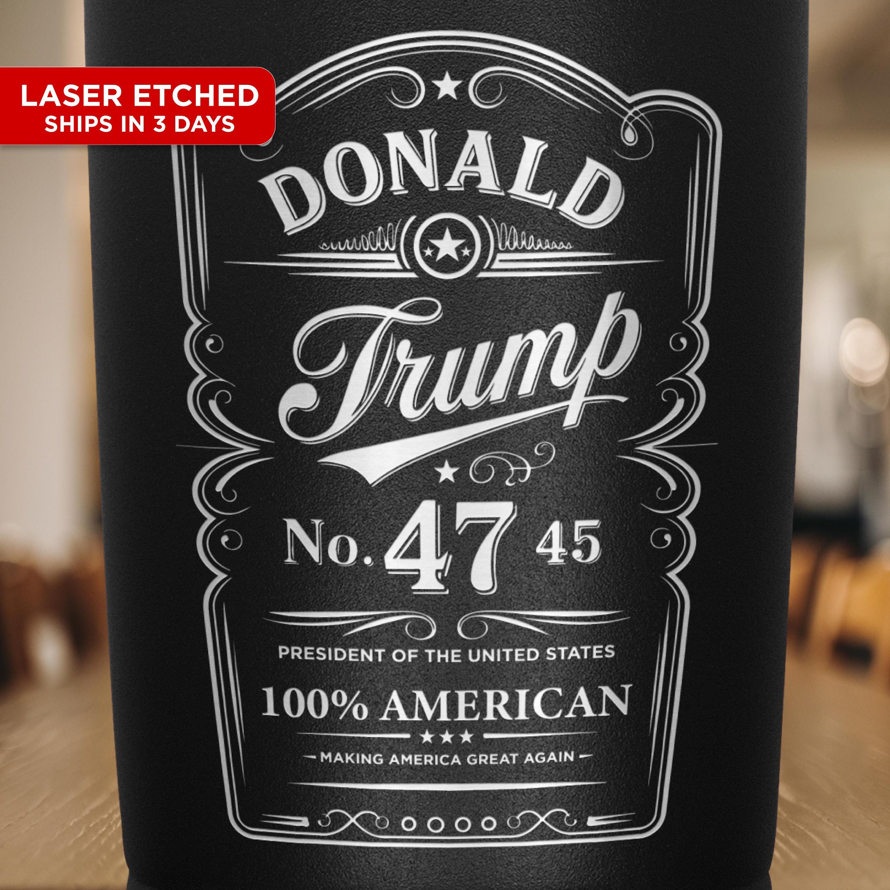 Trump 2024 Etched 20oz Insulated Tumbler - 6 color options - No. 47 Design