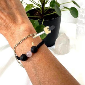 Lava beads diffuser bracelet | custom your bracelet  | Choose your center stone | Aromatherapy bracelet