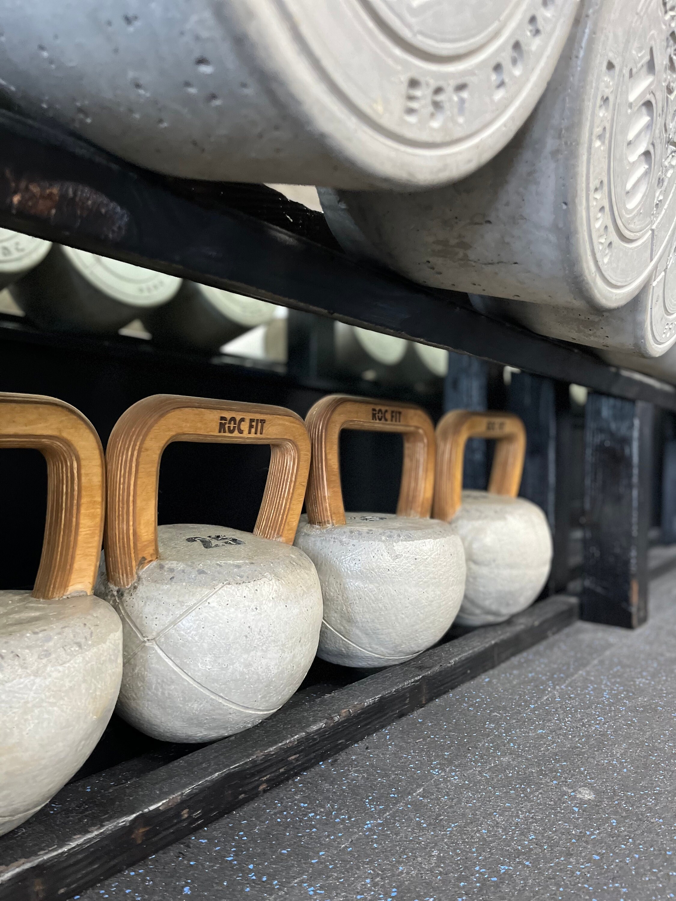 Concrete Kettlebell With Wood Handle Etsy