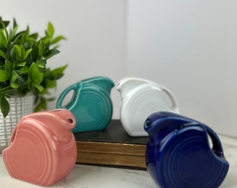 Fiestaware Mini Disk Pitcher 5 ounce Ceramic Creamer - Sold Separately