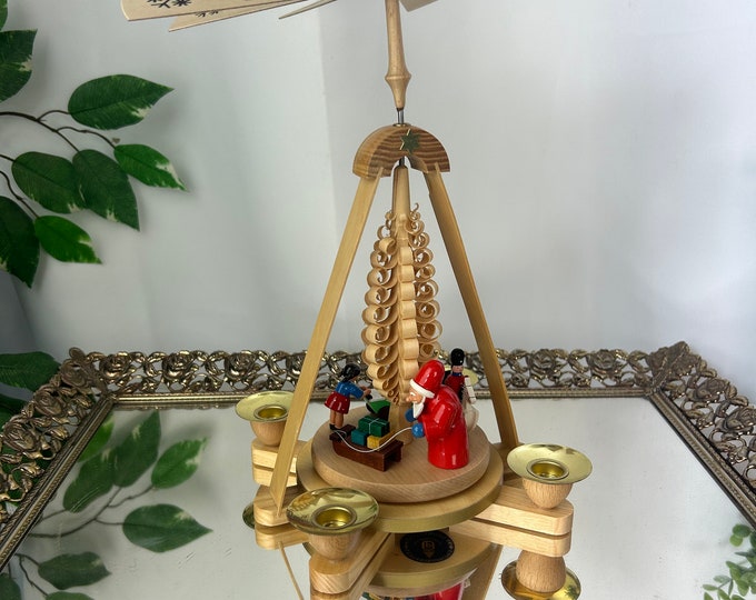 Vintage German Christmas Pyramid, Handmade Etsy
