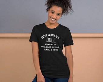 Cada mujer es una camiseta de muñeca, Annabell, Voodoo, Funny Girlfiend, camisa de esposa divertida