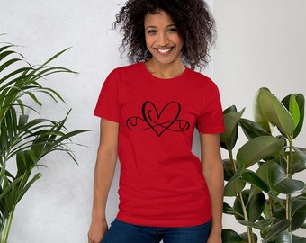 Camiseta Swiners Heart, regalo de ropa de estilo de vida para hotwife vixen y swingers. Regalo de trío divertido y sexy para ella.