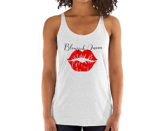 Blowjob Queen Tank,MFM HotWife Swingers Fetish Sexy Funny Women's Shirt Tank Top MFM HotWife