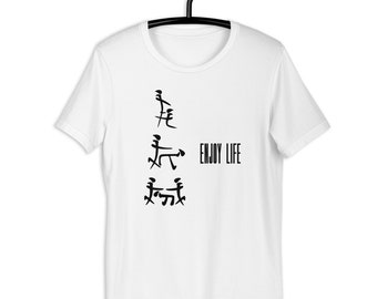 Disfruta de la vida Camiseta unisex Swingers Fetiche, Camisa sexy para hombres y mujeres Top MFM HotWife Camisa unisex Regalo de ropa de estilo de vida