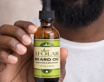 Beard Growth Oil for Men – Natural Beard Oil for Patchy Beard, Thickening & Fast Growth, Organic Beard Care Gift for Him