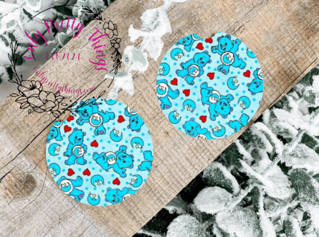 Care Bear Car Coasters Set of 2 Etsy
