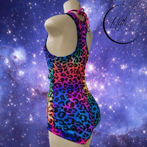 Espiral Women's Purple Metallic Animal Print Bikini - Tie Lingerie Style - S, M, L, XL