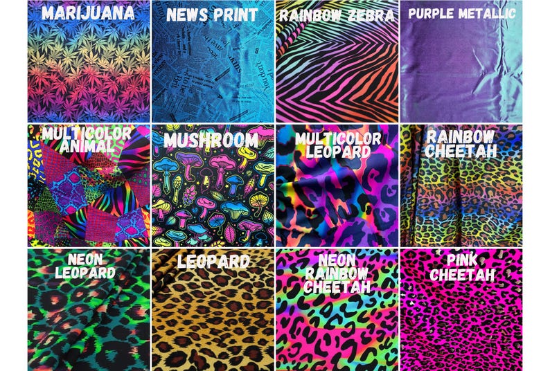 Rainbow Animal Cheetah Print Neon Green Thong Bikini Set Exotic Dance Wear Stripper Pole Dancing Outfit UV Glow Party Rave Festival Clothing image 9