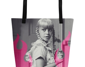 Borsa tote The Bad Seed: regalo per gli amanti del cinema, ampia tasca interna
