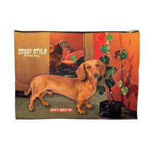 Dachshund Accessory Pouch: Doggy Style Travel Clutch