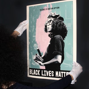 Black Lives Matter Poster: Harlem Protest Photo, Social Justice Art