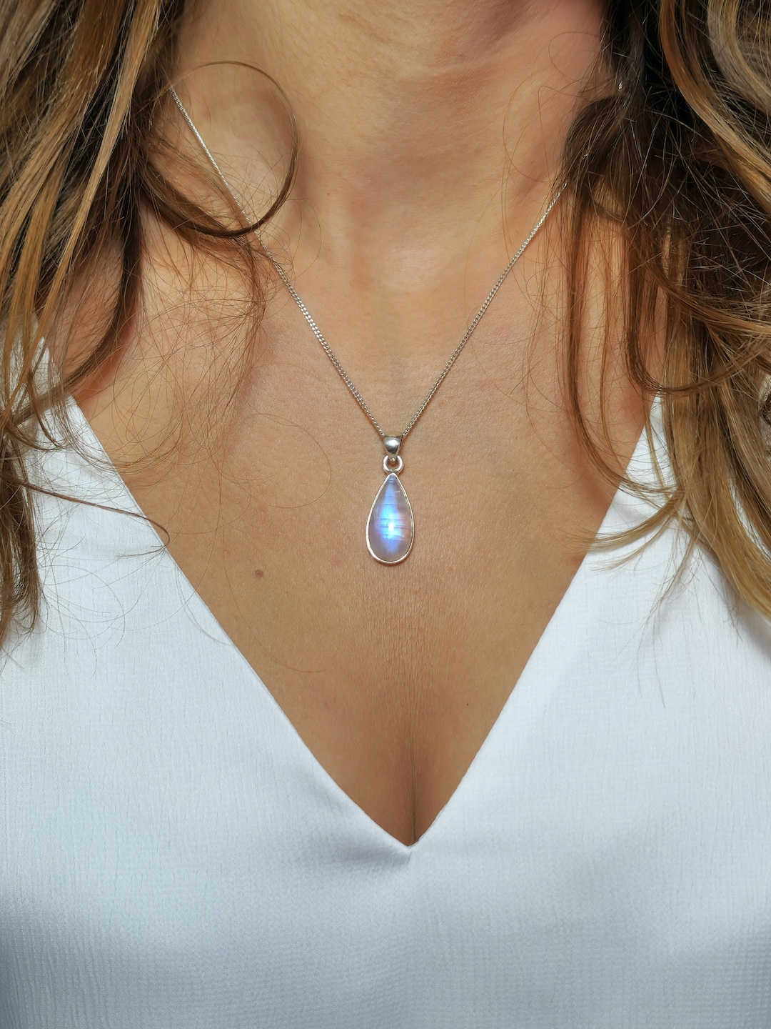Collar De Plata En Forma De Y Veraniego | Gargantilla Fina Con Colgante, Piedras De Circonio, Diseño Elegante Para Mujer