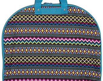 New Aztec Hanging Garment Bag  Folds In Half With Handle