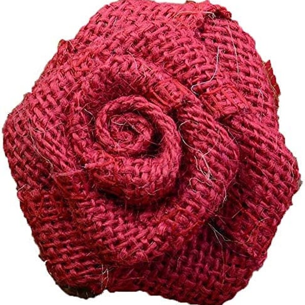 Burlap Roses - Etsy