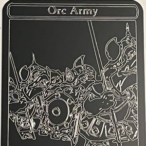 Orc Army Token: 2.5" x 2.5" Gaming Counters