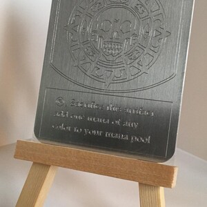 Cursed Magic The Gathering Treasure Token: Etched Aluminum image 2
