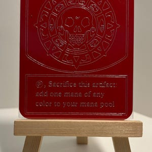 Cursed Magic The Gathering Treasure Token: Etched Aluminum image 5