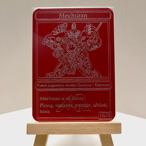 Carte ou jeton en métal personnalisé