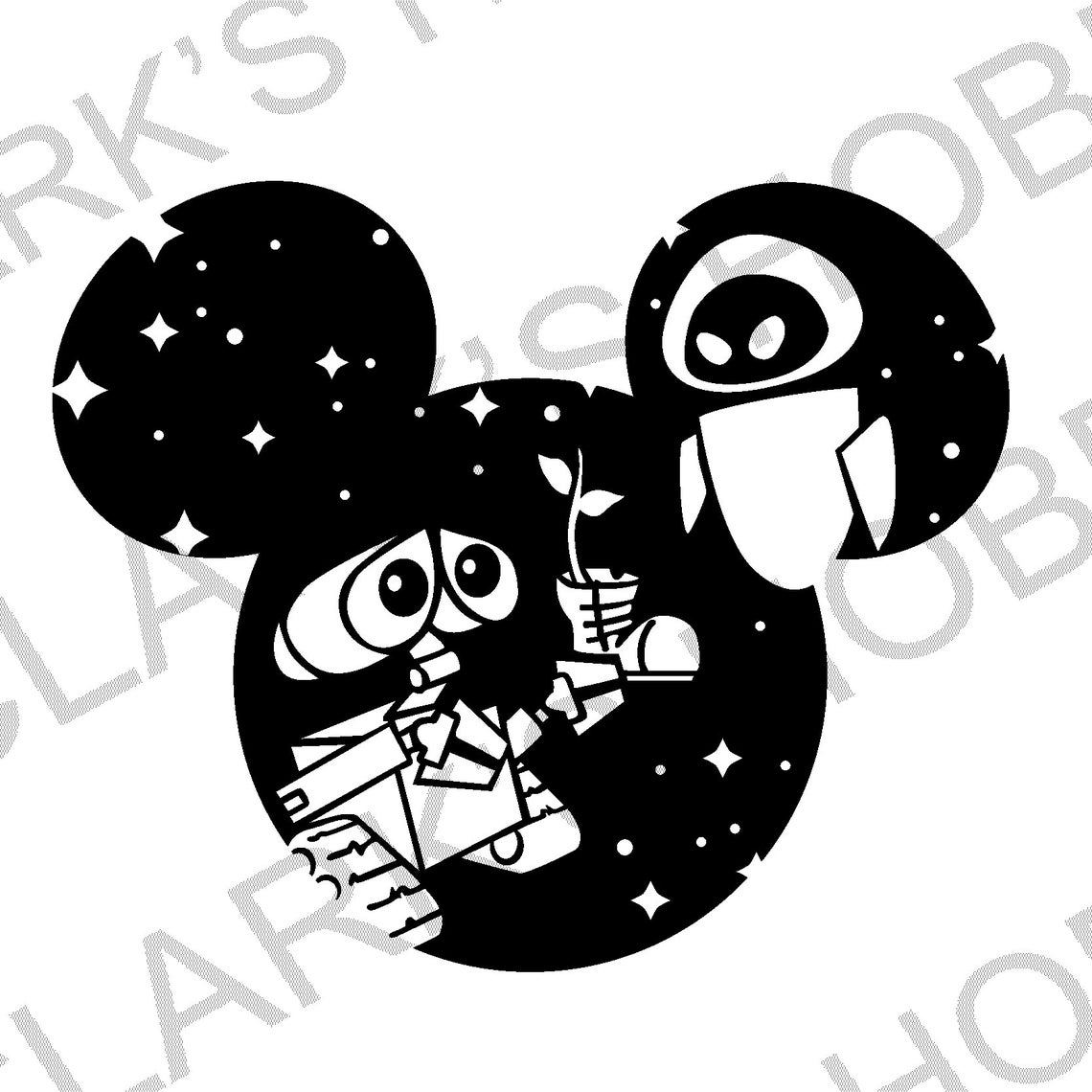 Walle Outline Vector File PNG Svg Etsy