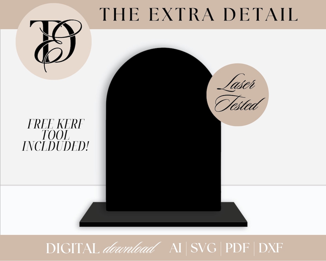 Arched Sign Base SVG Template | A4 A5 A6 Display (digital Download) - Etsy