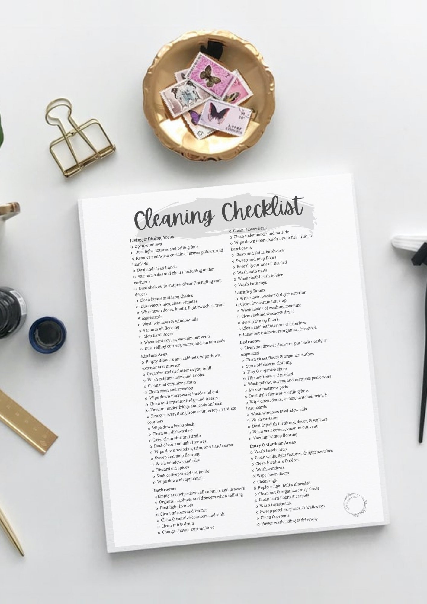 Ultimate Cleaning Checklist Digital Print - Etsy