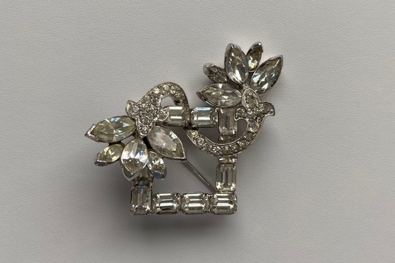 EISENBERG Rhinestone Pin, Vintage 1950s, Estate J… - image 1